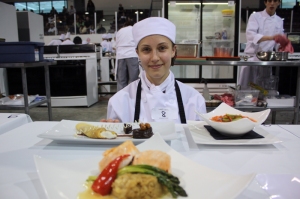 Katherine Bowen winning the gold for Centre Wellington at Provincial Skills Competition